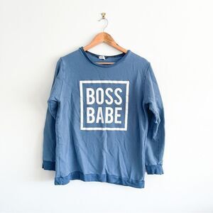 Mi & Fi // boss babe crewneck // Size Medium